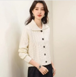 Women’s lightweight cotton cardigan sweater for spring